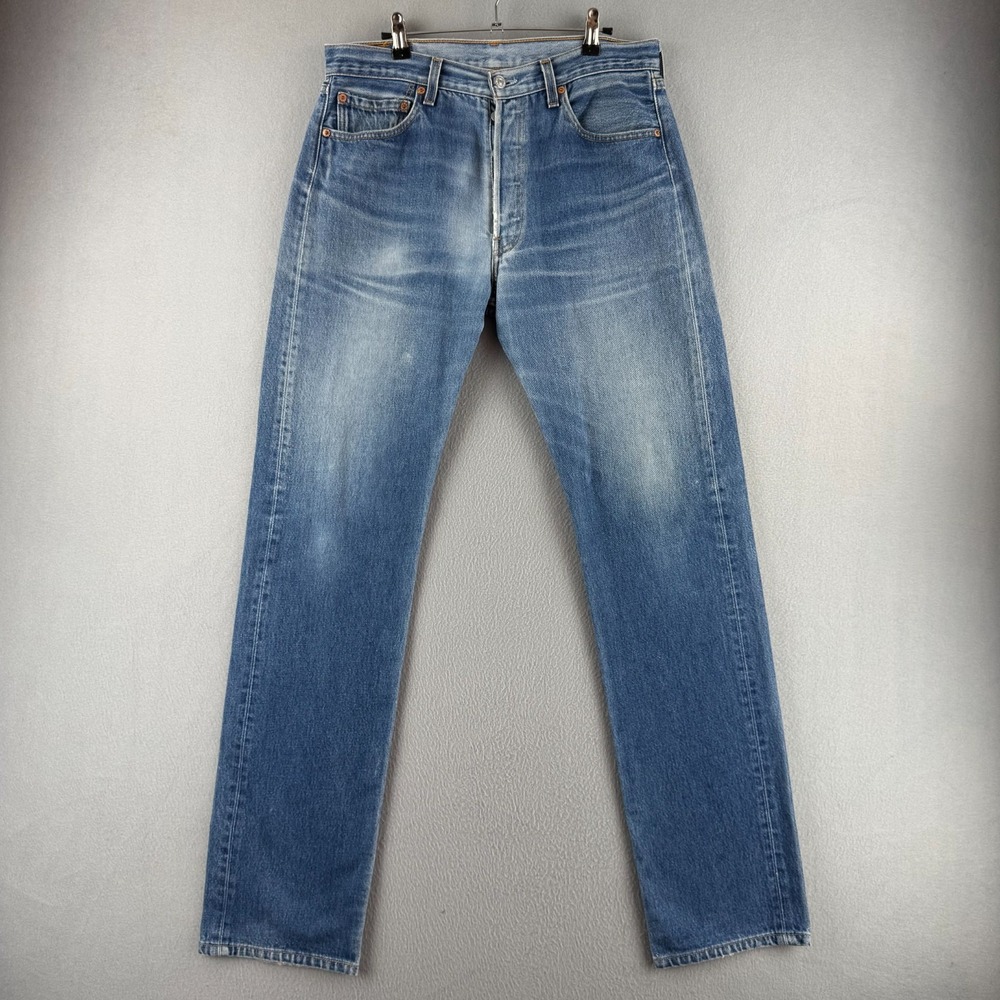 Vintage Levis Jeans Mens 34x38 (Fits 33x35) 501 XX Shrink to Fit 90s Made in USA
